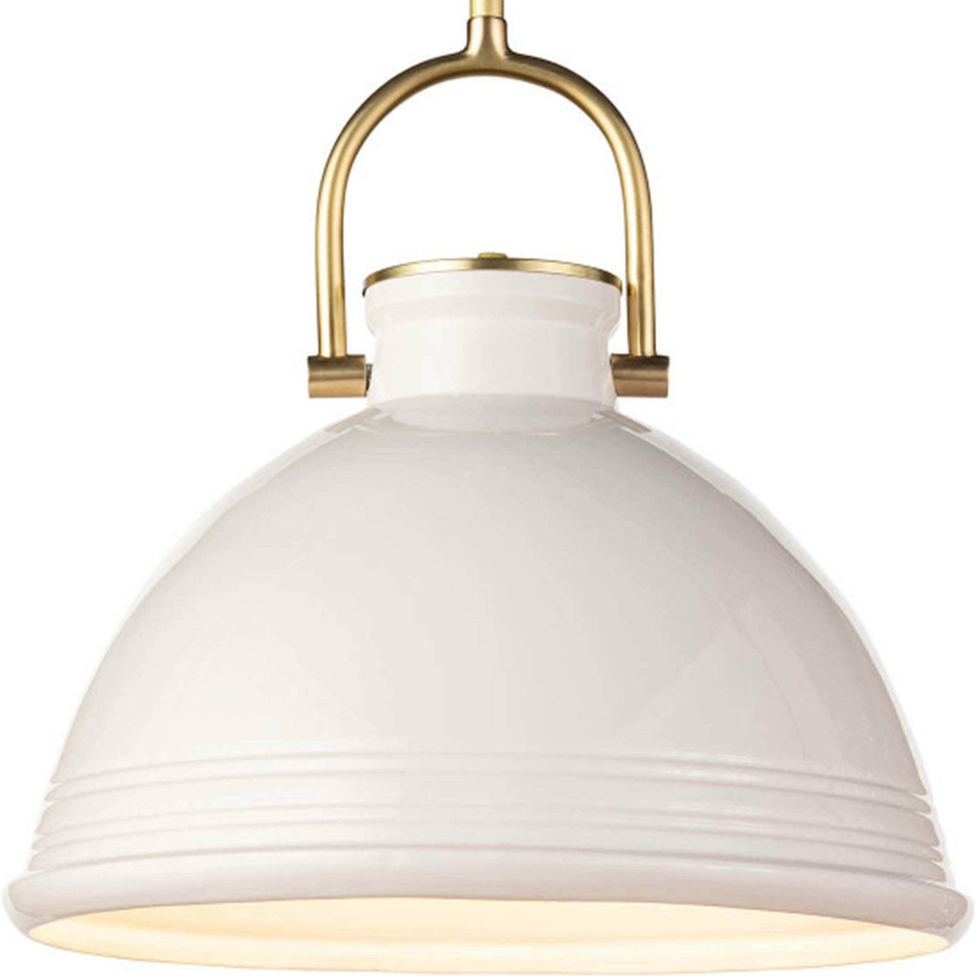 Eloise Ceramic Pendant by Regina Andrew in white. Made from ceramic in a transitional style.