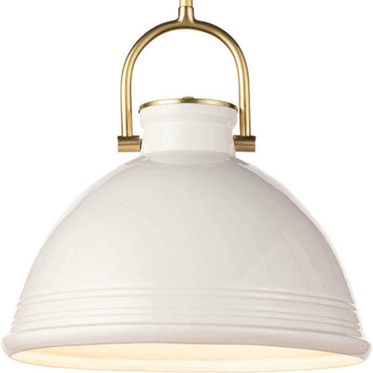 Eloise Ceramic Pendant by Regina Andrew in white. Made from ceramic in a transitional style.