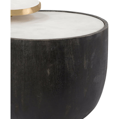 Theo Accent Table by Regina Andrew in black and black. Made from birch wood in a modern style.