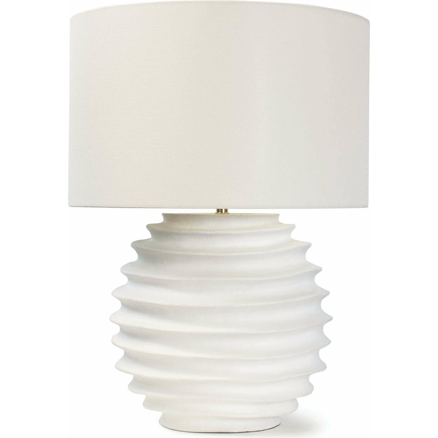 000 SR-770016 | Primary Silo | Nabu Metal Table Lamp by Regina Andrew in white. Made from steel in a modern style.