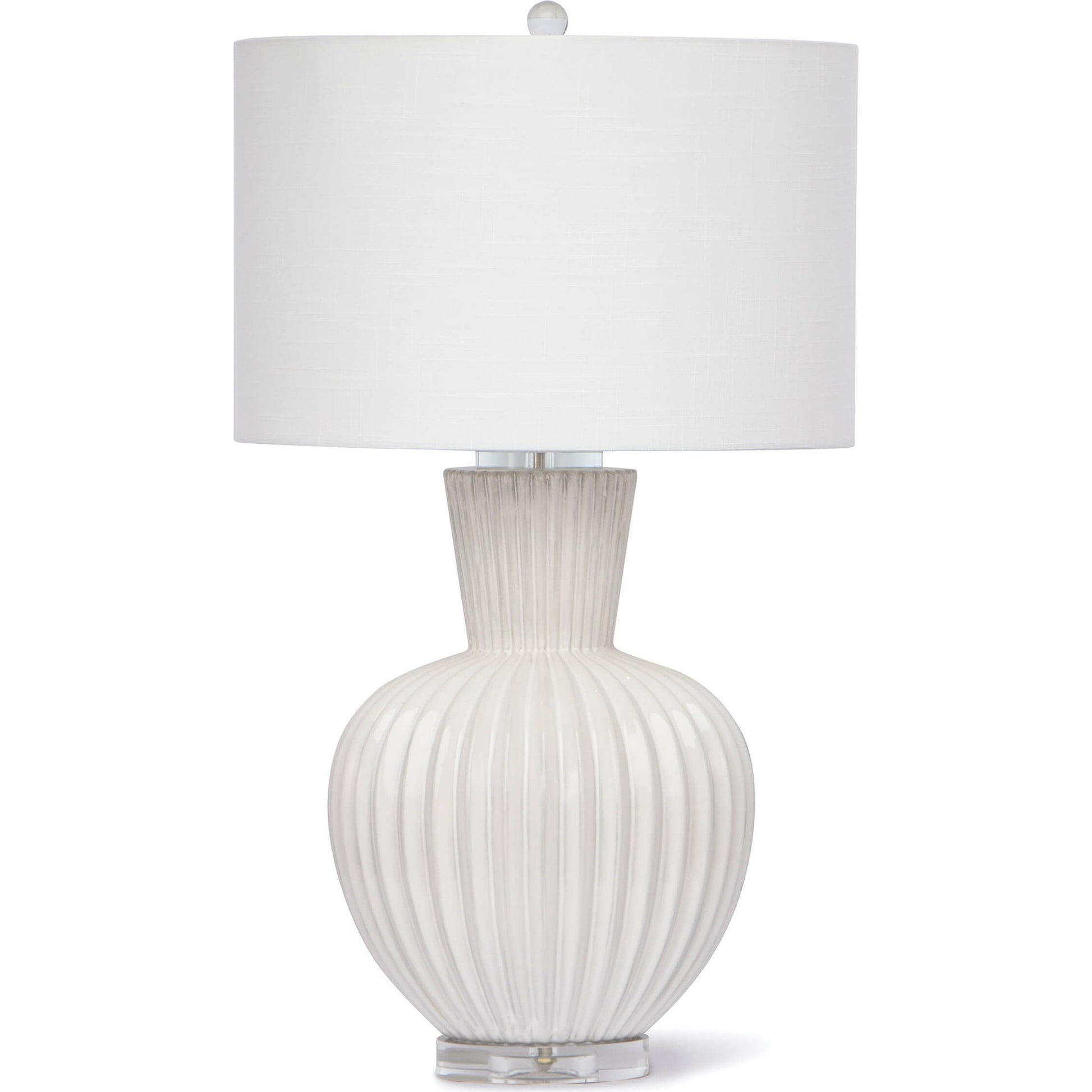 Madrid Ceramic Table Lamp by Regina Andrew in white, natural and white. Made from ceramic in a coastal style.