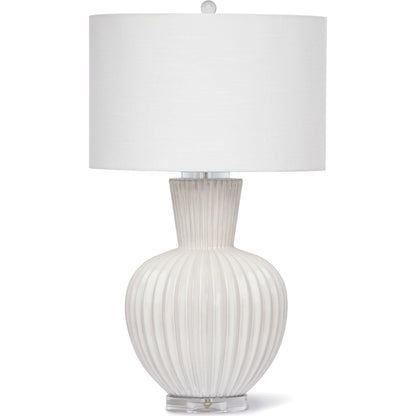 Madrid Ceramic Table Lamp by Regina Andrew in white, natural and white. Made from ceramic in a coastal style.