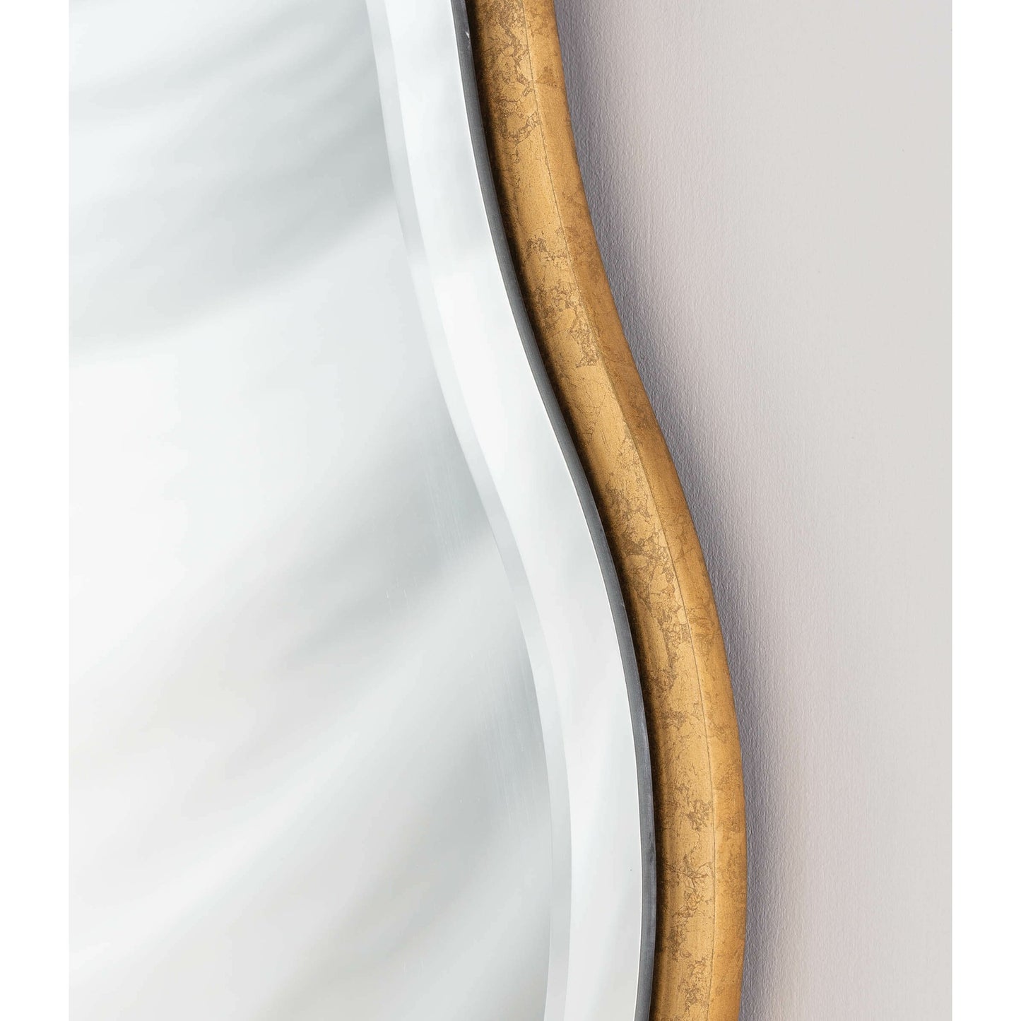 002 SR-769899 | Additional Silo | Candice Round Mirror by Regina Andrew in gold and gold leaf. Made from resin in a transitional style.
