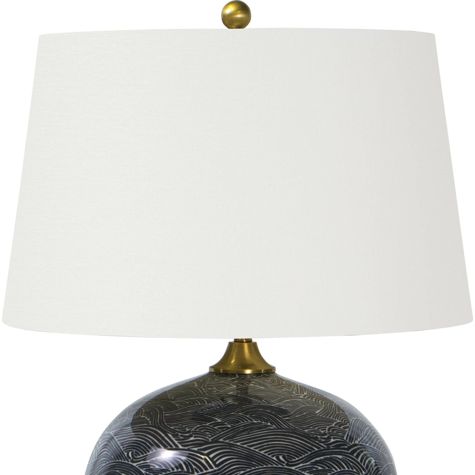 Harbor Ceramic Table Lamp by Regina Andrew in black and ebony. Made from ceramic in a modern style.
