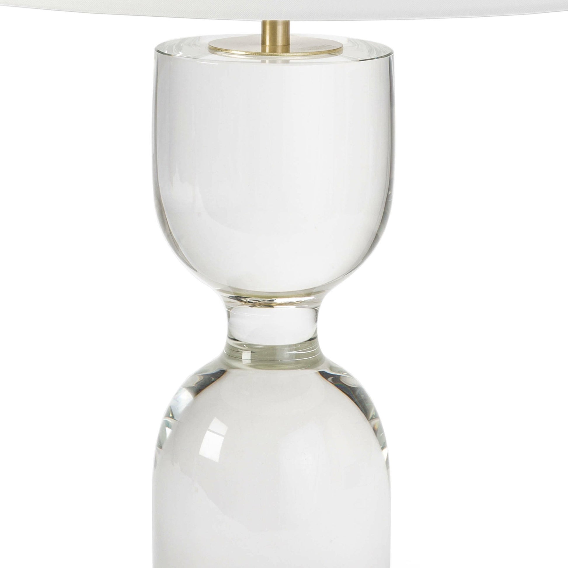 Joan Crystal Table Lamp by Regina Andrew in clear. Made from crystal in a transitional style.