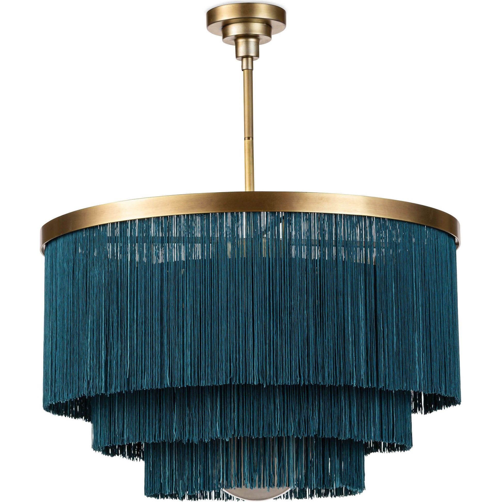 Cabaret Fringe Chandelier by Regina Andrew. Made from unique in a modern style.