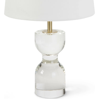 Joan Crystal Table Lamp by Regina Andrew in clear. Made from crystal in a transitional style.