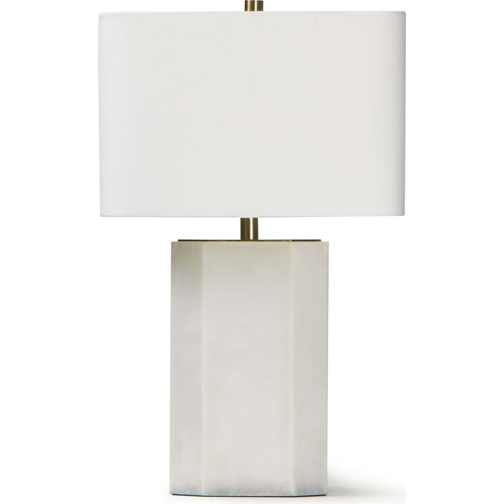 Grace Alabaster Table Lamp by Regina Andrew in white, natural. Made from alabaster in a modern style.