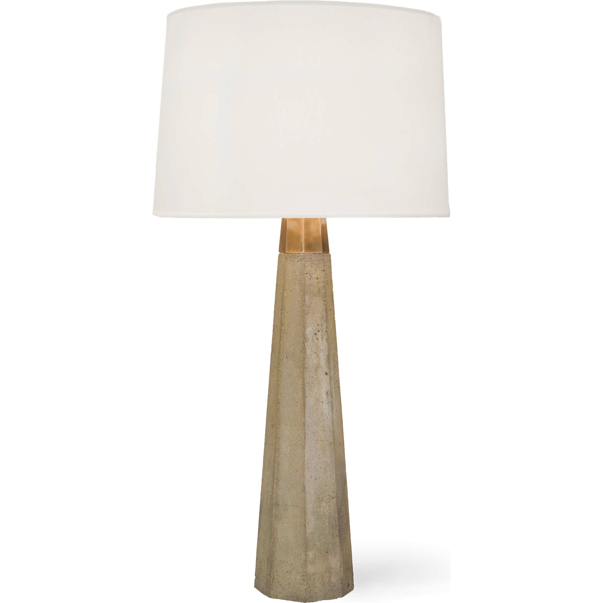 Beretta Concrete Table Lamp by Regina Andrew in gray. Made from concrete in a modern style.