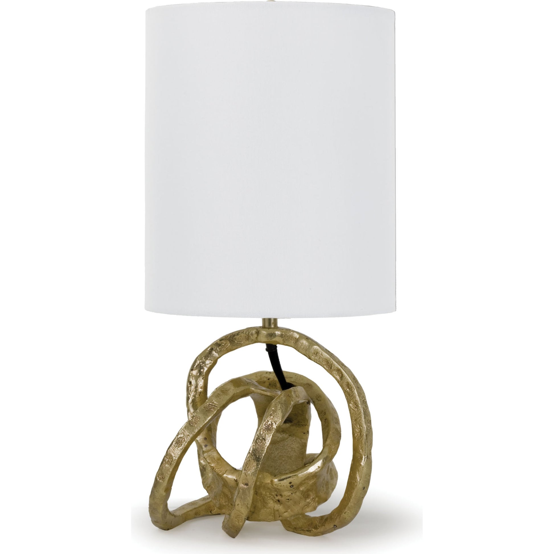 Mini Knot Lamp by Regina Andrew in gold and gold. Made from iron in a modern style.