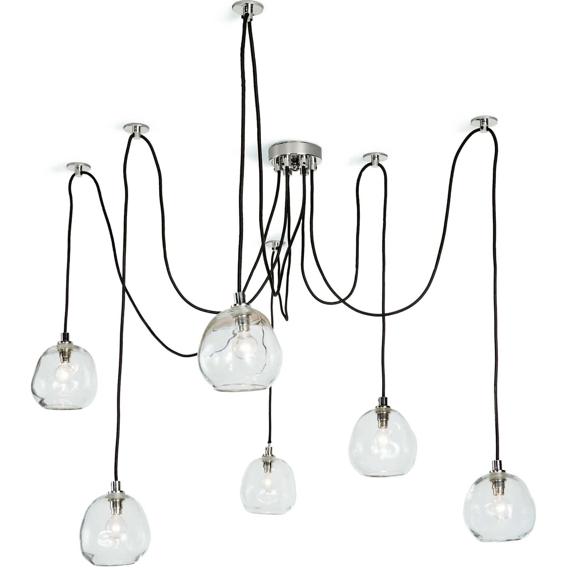 Molten Spider with Smoke Glass by Regina Andrew in brass and brass. Made from glass in a modern style.