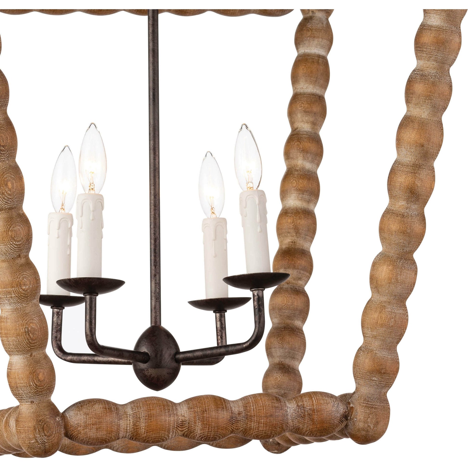 Perennial Lantern by Regina Andrew in natural. Made from birch wood in a cottage & farmhouse style.