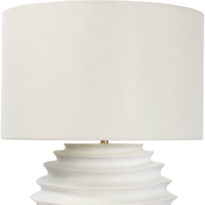 Nabu Metal Table Lamp by Regina Andrew in white. Made from steel in a modern style.