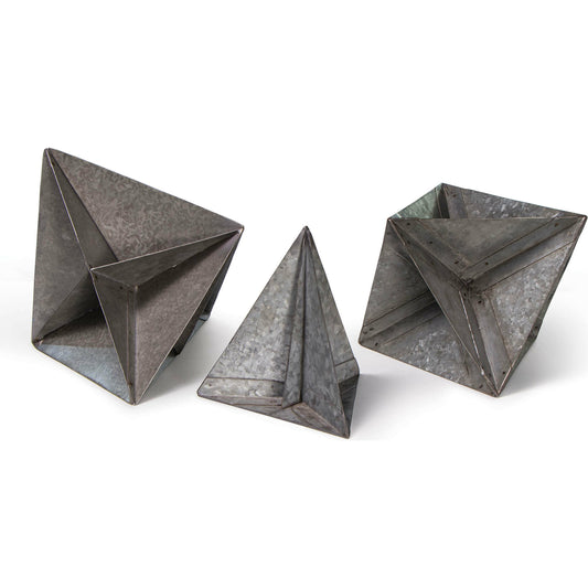 Studio Accessory Set by Regina Andrew in gray and steel. Made from iron in a modern style.