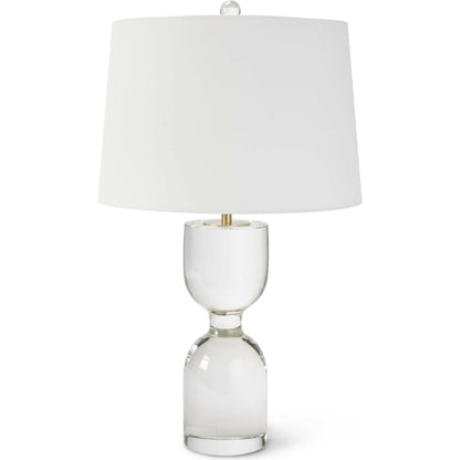 Joan Crystal Table Lamp by Regina Andrew in clear. Made from crystal in a transitional style.