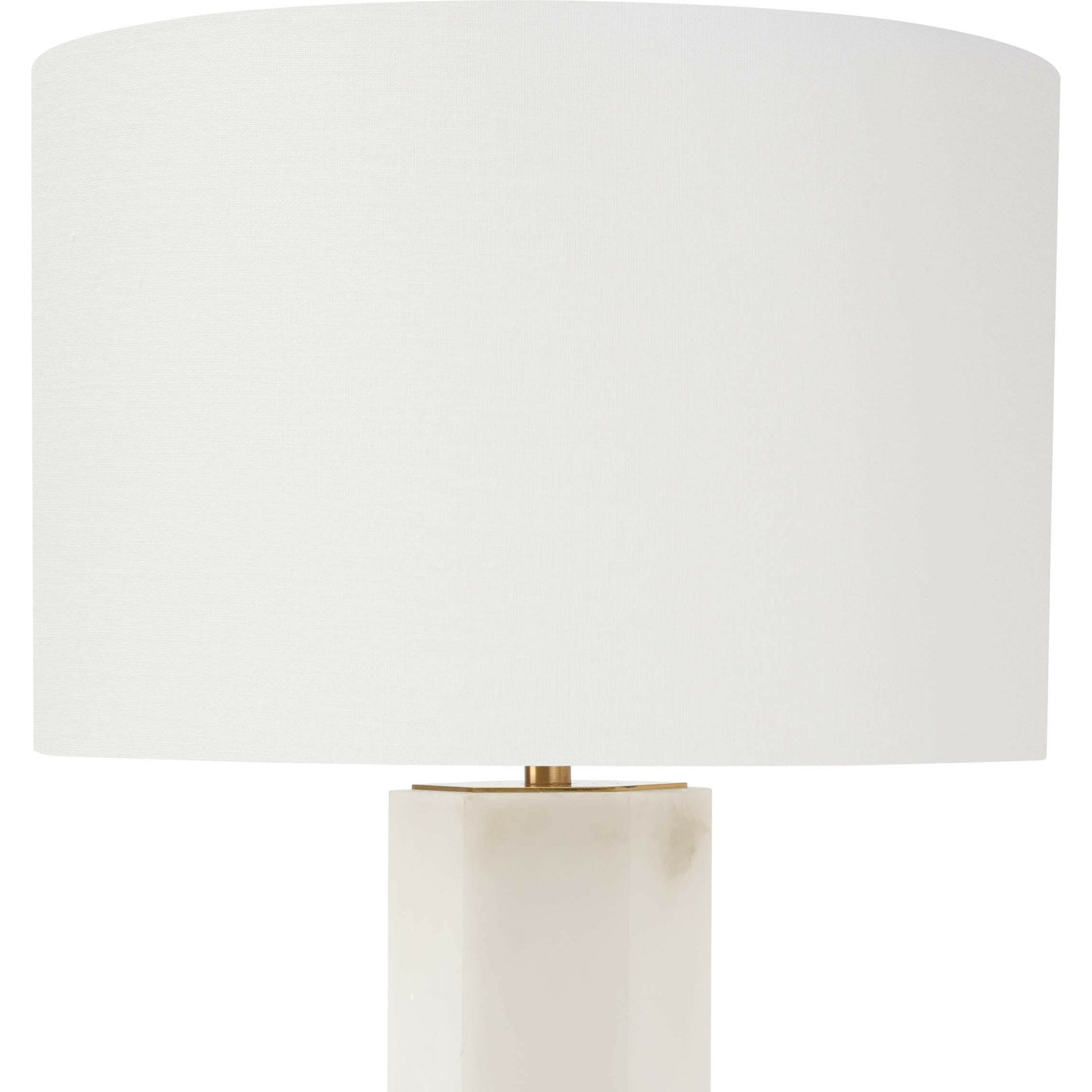 Stella Alabaster Table Lamp by Regina Andrew in neutral and natural stone. Made from alabaster in a transitional style.