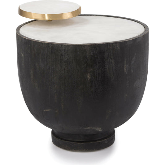 Theo Accent Table by Regina Andrew in black and black. Made from birch wood in a modern style.