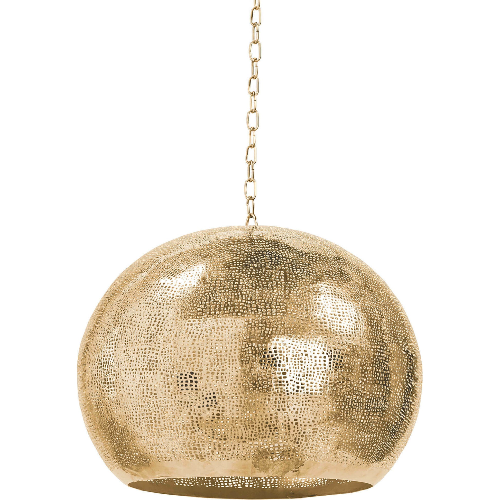 Pierced Metal Sphere Pendant by Regina Andrew. Made from unique in a eclectic & global style.