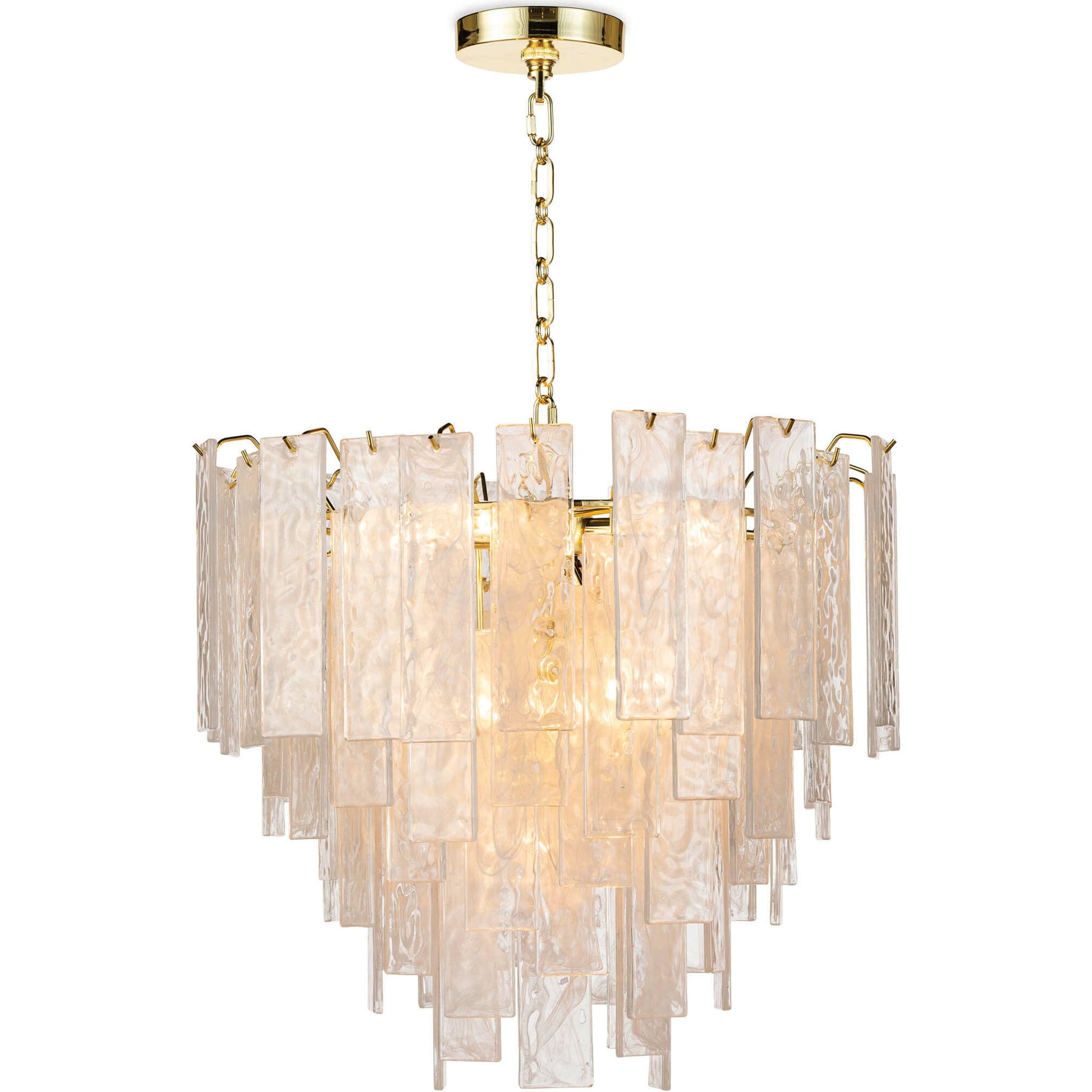 Glacier Chandelier by Regina Andrew. Made from glass in a transitional style.