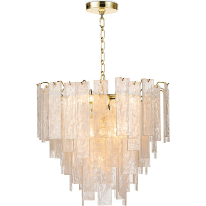 Glacier Chandelier by Regina Andrew. Made from glass in a transitional style.