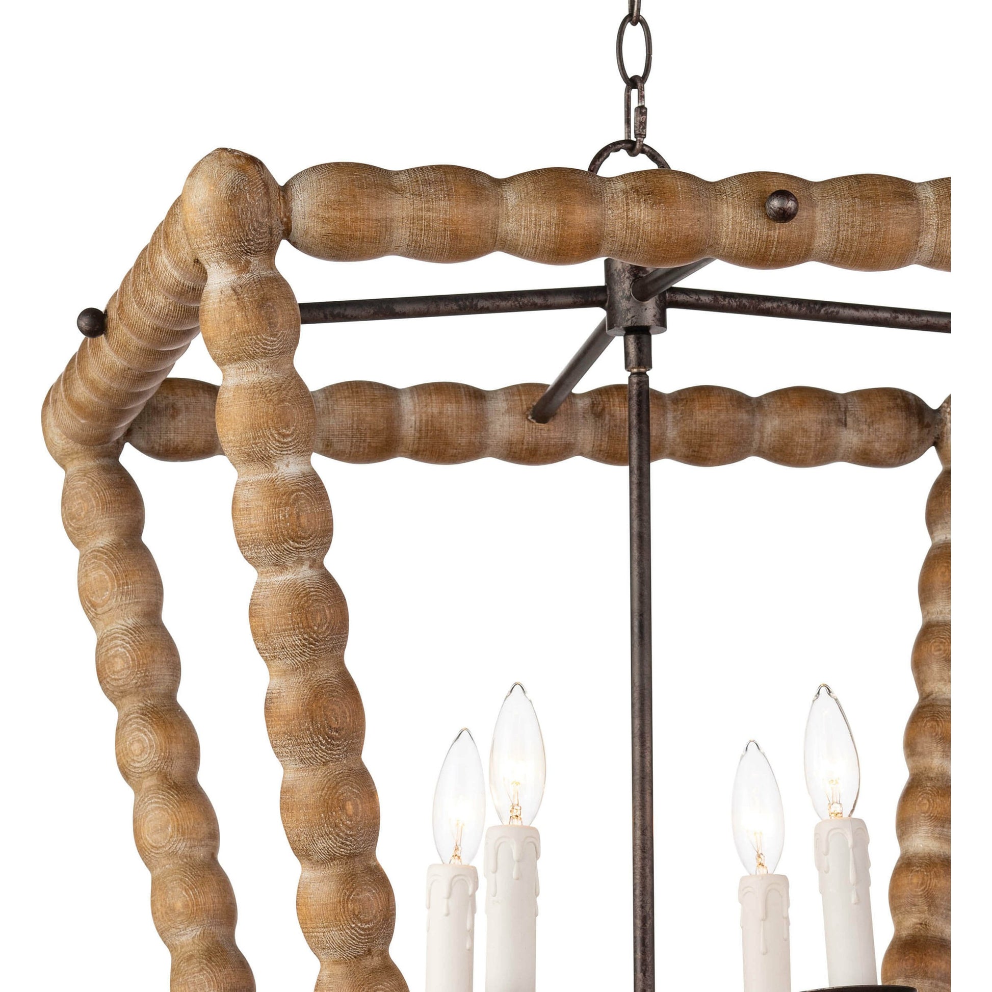 Perennial Lantern by Regina Andrew in natural. Made from birch wood in a cottage & farmhouse style.