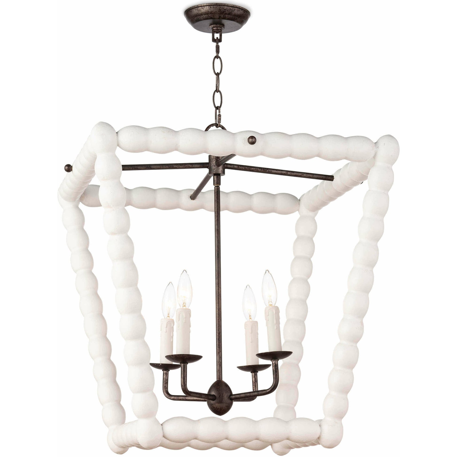 Perennial Lantern by Regina Andrew in natural. Made from birch wood in a cottage & farmhouse style.