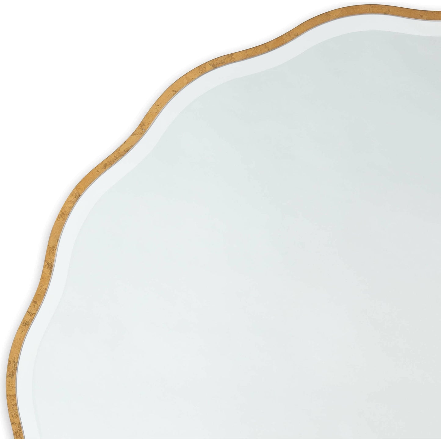 003 SR-769899 | Additional Silo | Candice Round Mirror by Regina Andrew in gold and gold leaf. Made from resin in a transitional style.
