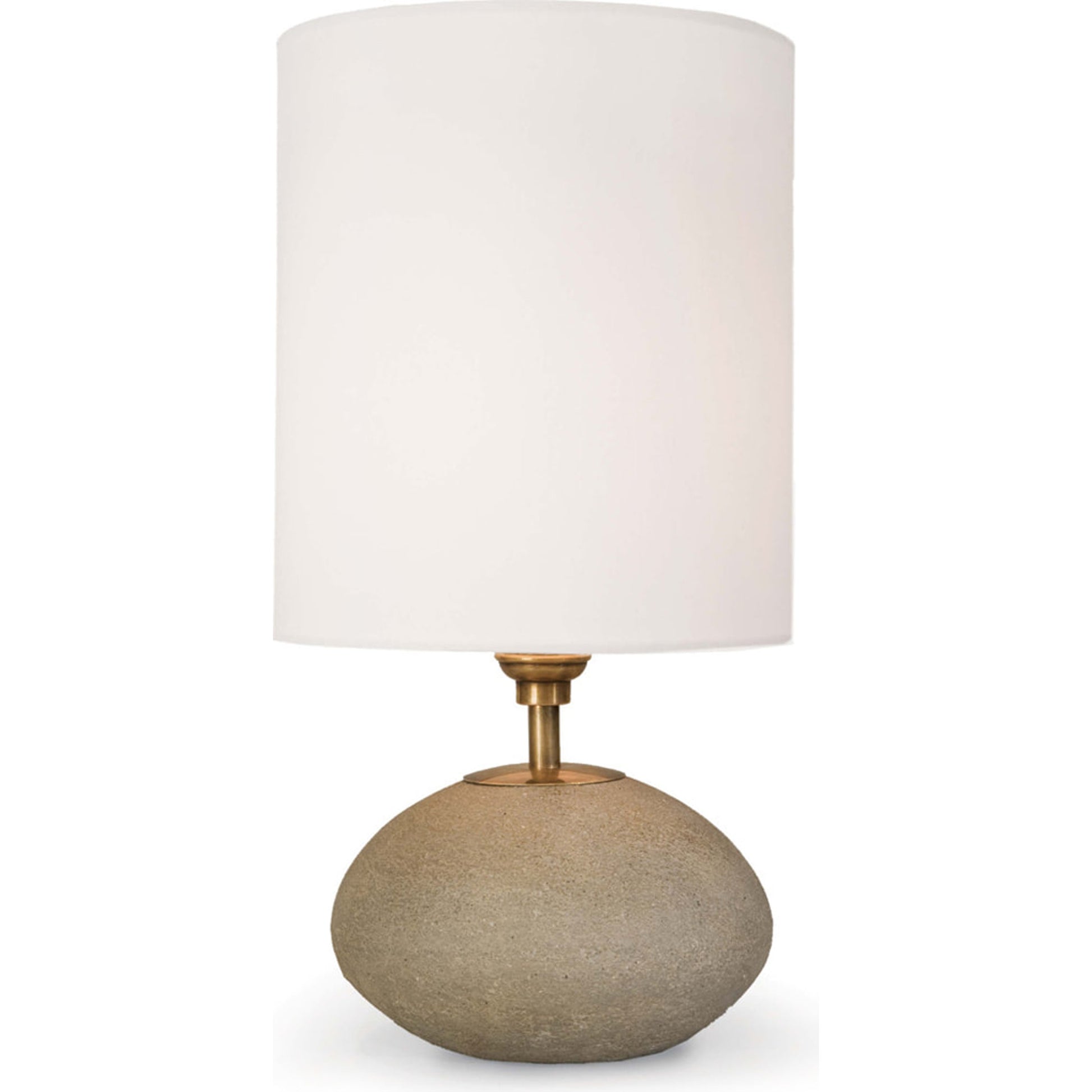 Concrete Mini Orb Lamp by Regina Andrew in gray. Made from concrete in a modern style.
