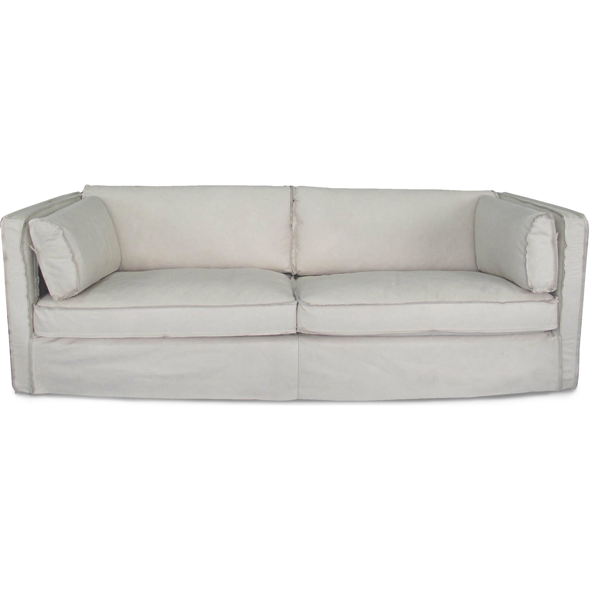 Gypsy Sofa by Regina Andrew in white, natural. Made from leather in a modern style.