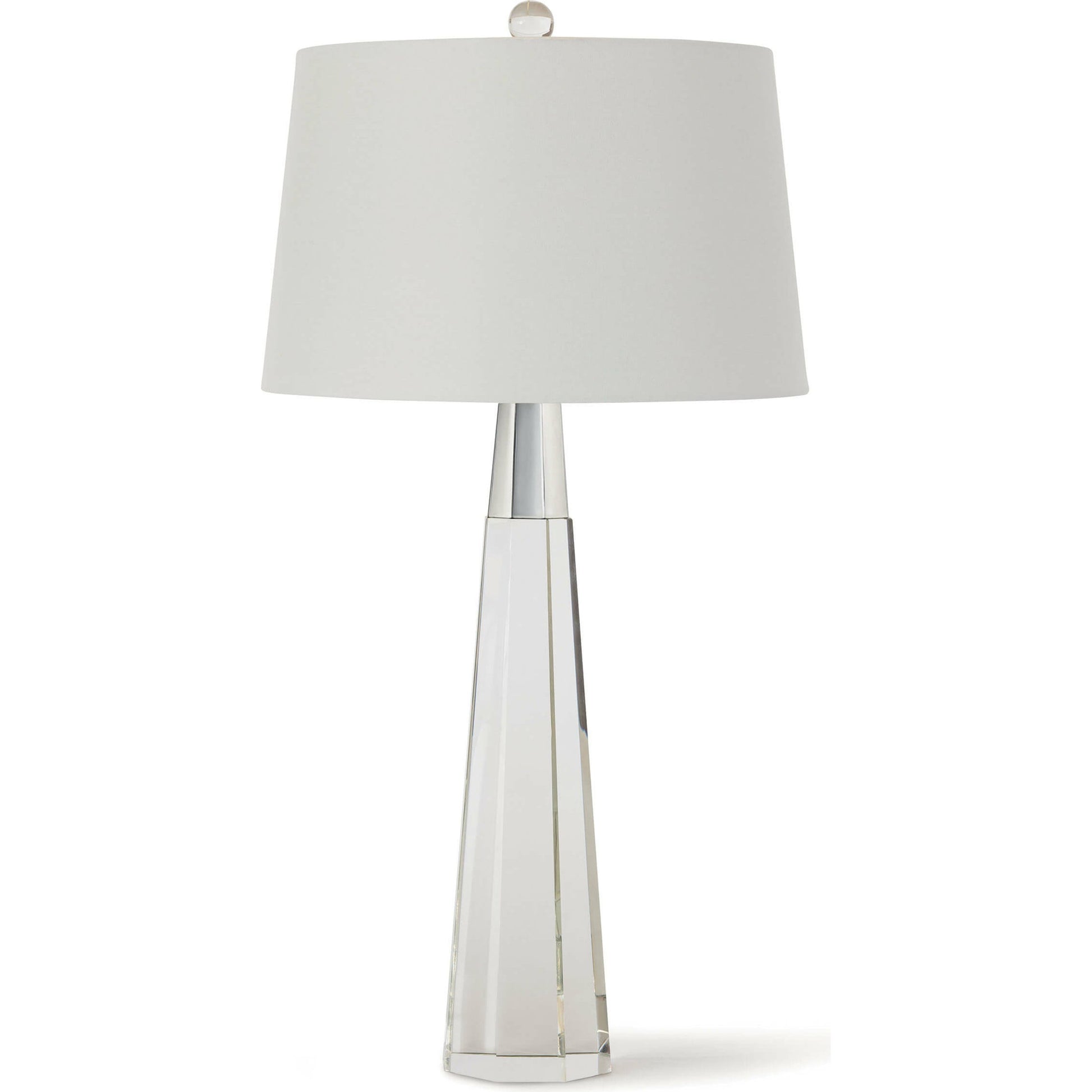Carli Crystal Table Lamp by Regina Andrew in clear and clear. Made from crystal in a modern style.