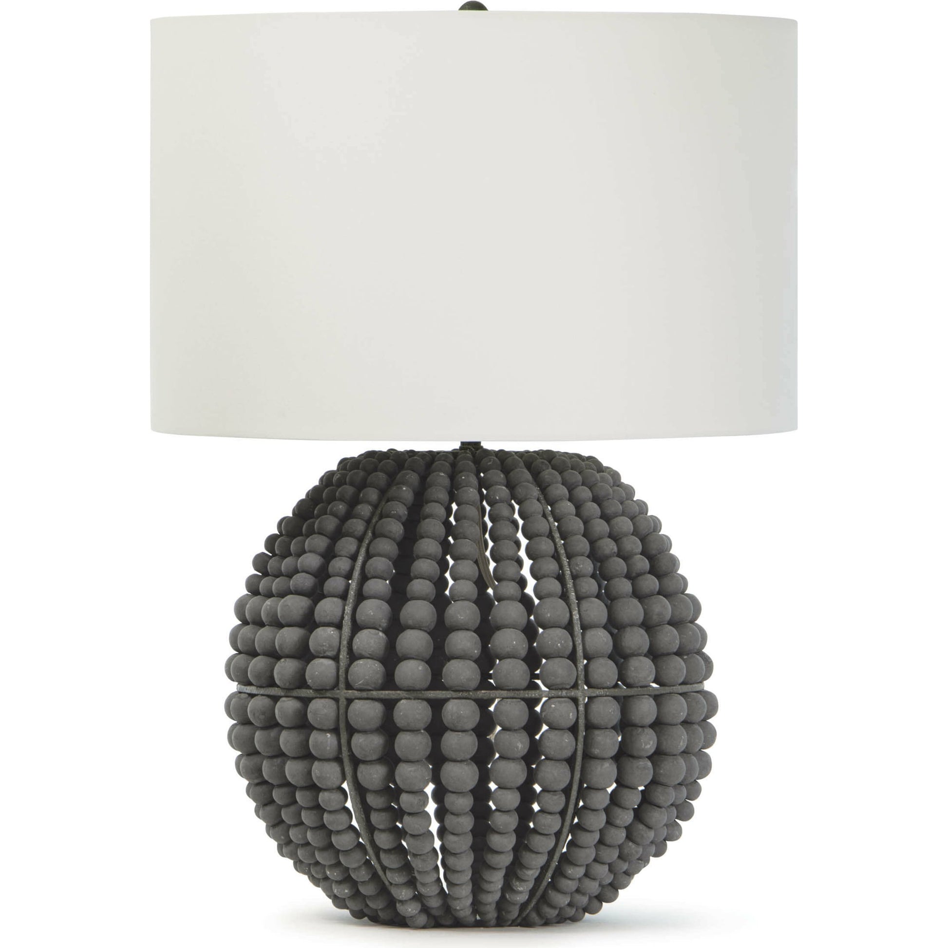 Tropez Table Lamp by Regina Andrew in gray and gray. Made from birch wood in a coastal style.