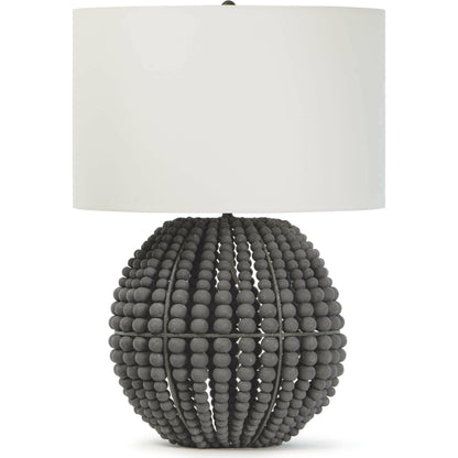 Tropez Table Lamp by Regina Andrew in gray and gray. Made from birch wood in a coastal style.