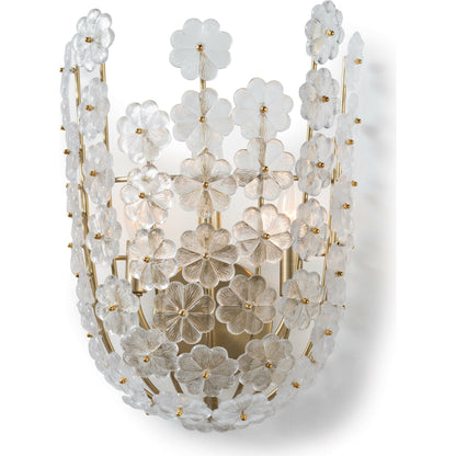 Charlotte Sconce by Regina Andrew in brass and natural brass. Made from steel in a modern style.