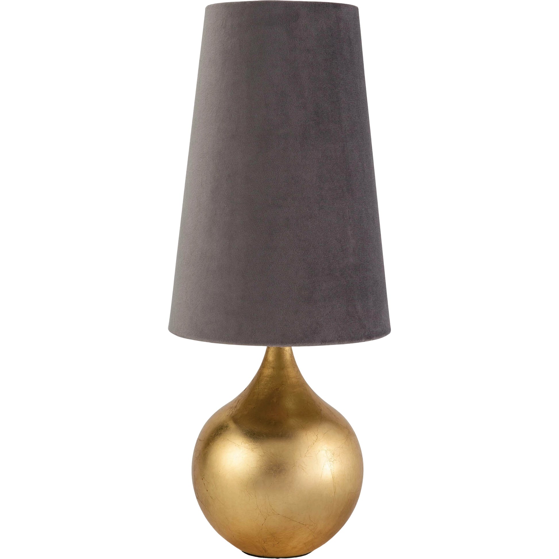 Airel Table Lamp by Regina Andrew in gold leaf. Made from steel in a modern style.