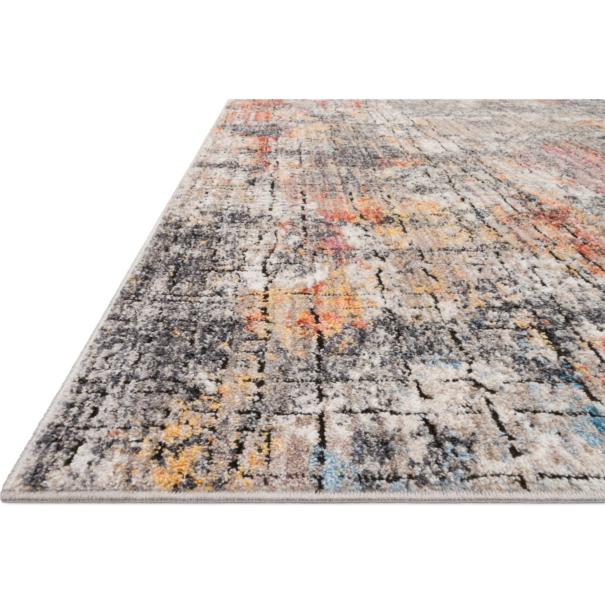 Medusa MED-07 Rug by Loloi in graphite, sunset. Made from 100% polyester in a modern style.