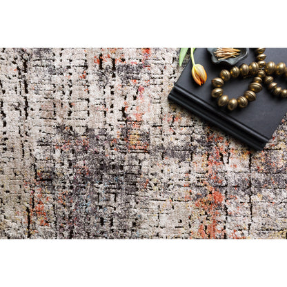 Medusa MED-07 Rug by Loloi in graphite, sunset. Made from 100% polyester in a modern style.