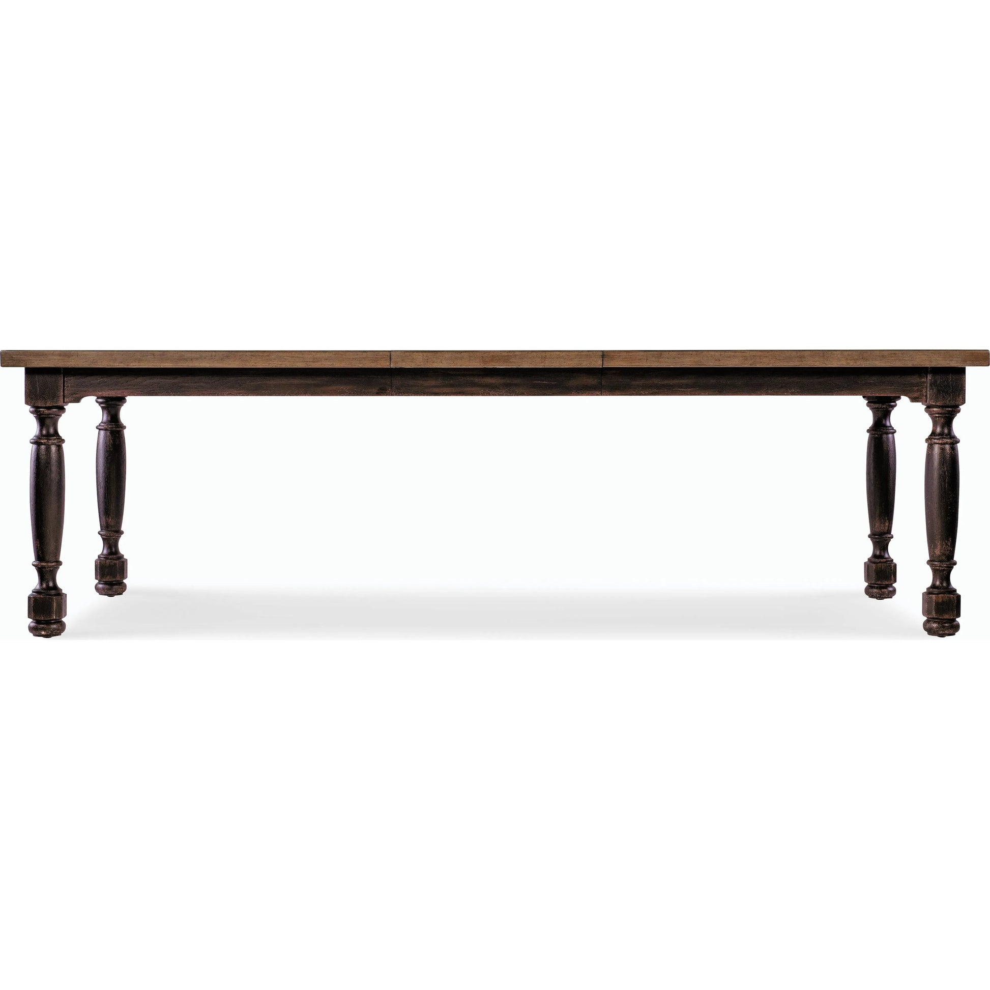 Americana Leg Dining Table by Hooker Furniture. Made from oak veneers with solid-wood edge top in a modern style.