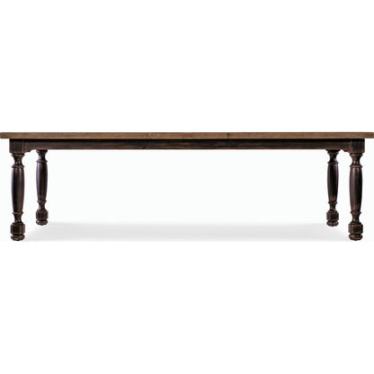 Americana Leg Dining Table by Hooker Furniture. Made from oak veneers with solid-wood edge top in a modern style.