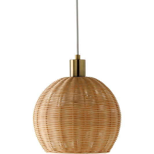 Melange - 476518 by Livabliss in fixture: beige, cord: translucent and brushed. Made from rattan in a cottage & farmhouse style.