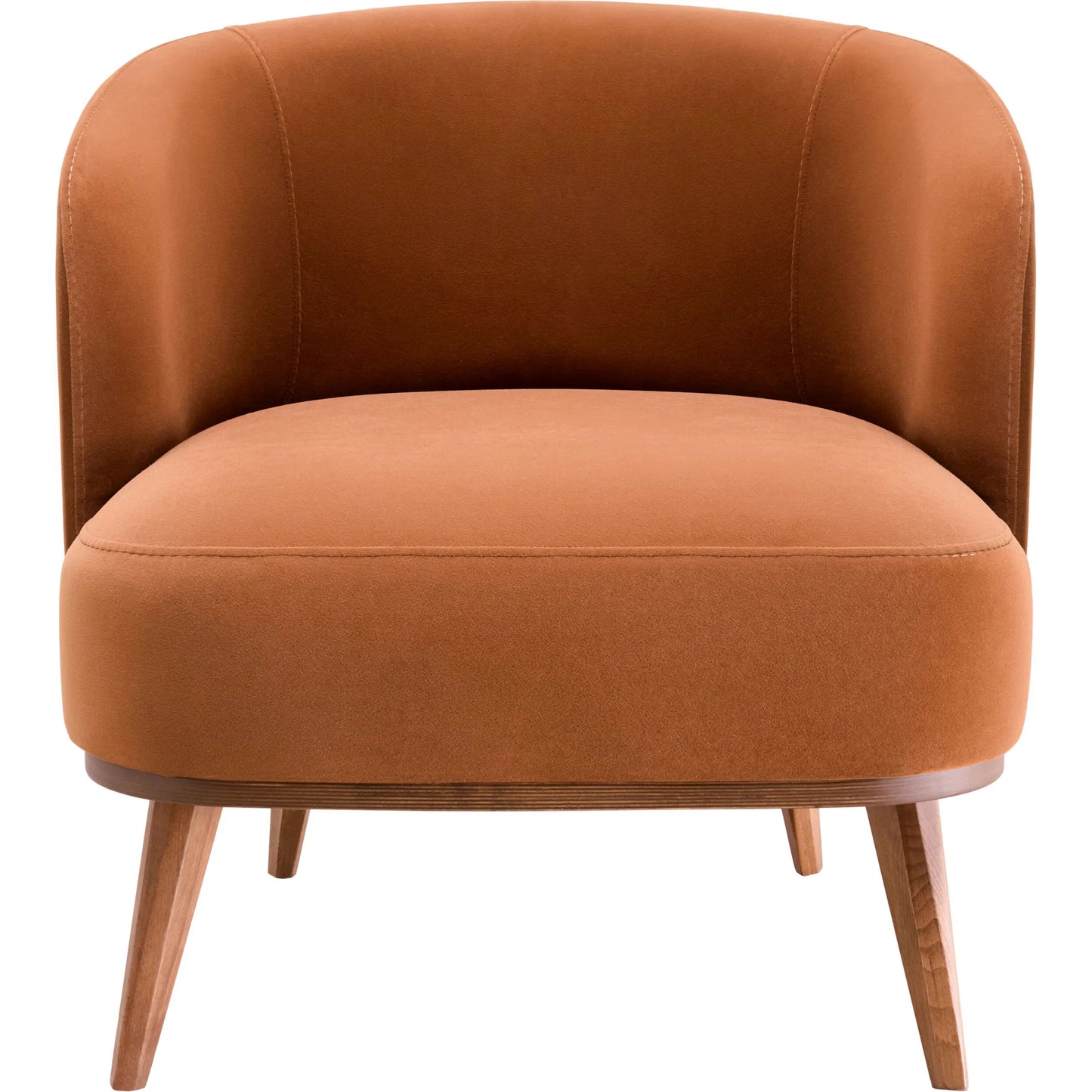 003 SI-2169235 | Additional Silo | Megan Armchair - 539450 by Surya in caramel, dark brown and wood finish. Made from polyester, beechwood, polyurethane foam in a modern style.