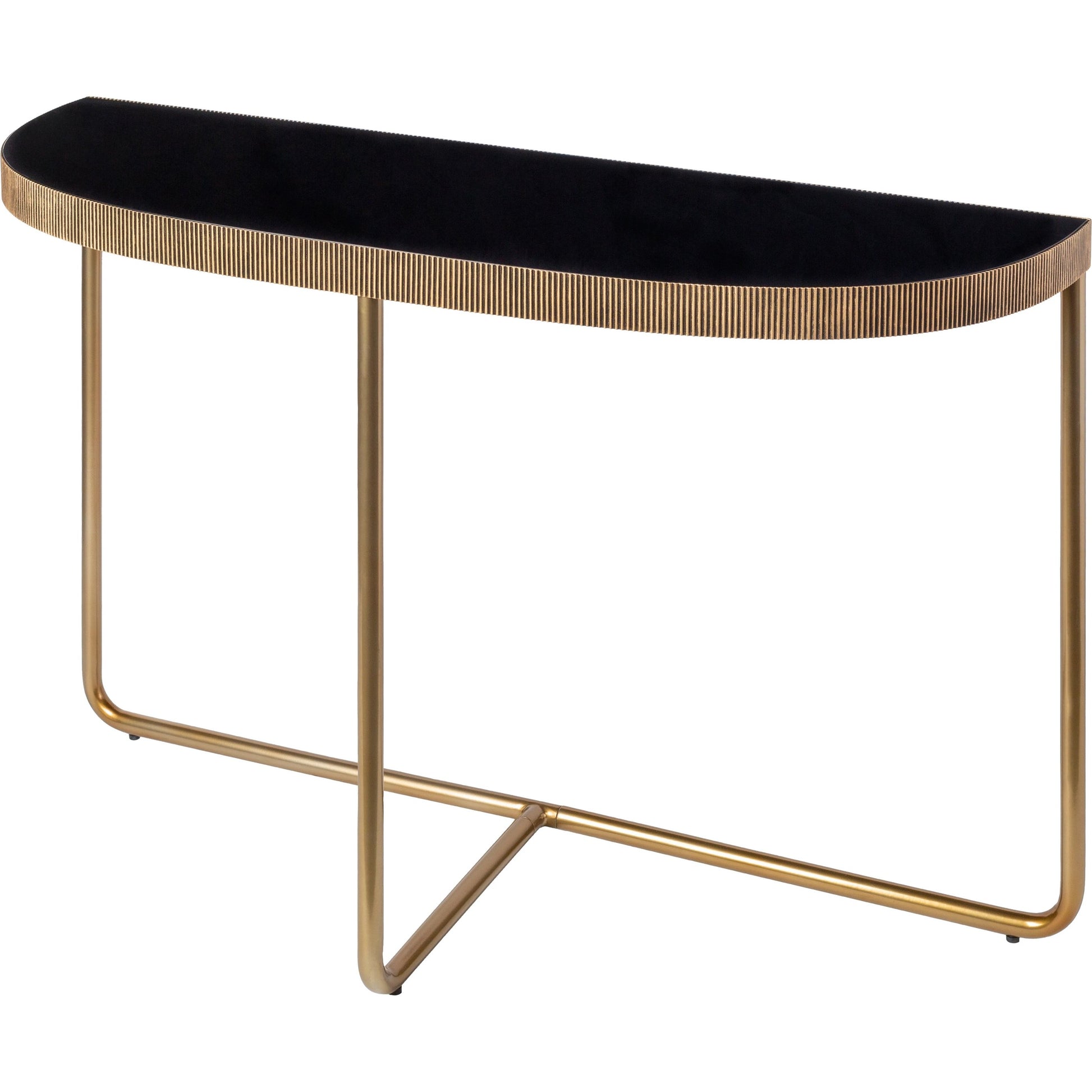 Melton - 32775 by Surya in black and nickel, glossy. Made from top: glass, base: metal in a modern style.