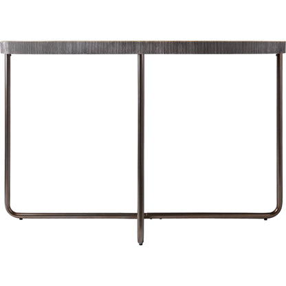 Melton - 32775 by Surya in black and nickel, glossy. Made from top: glass, base: metal in a modern style.