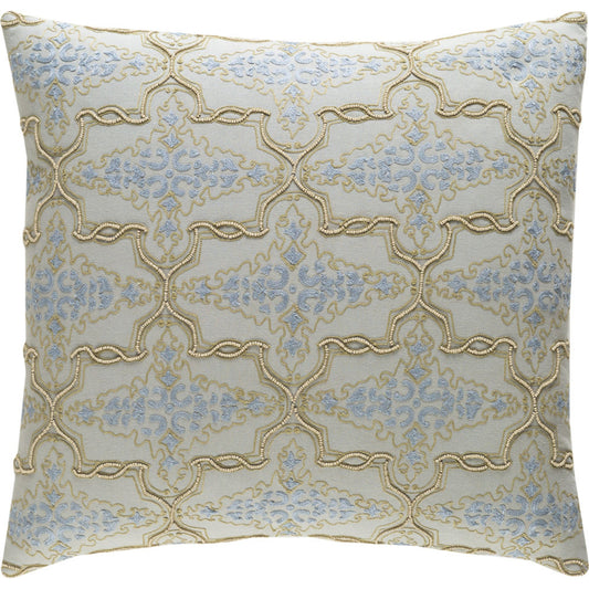 Mercury Pillow - 18269 by Surya. Made from 100% cotton in a traditional style.