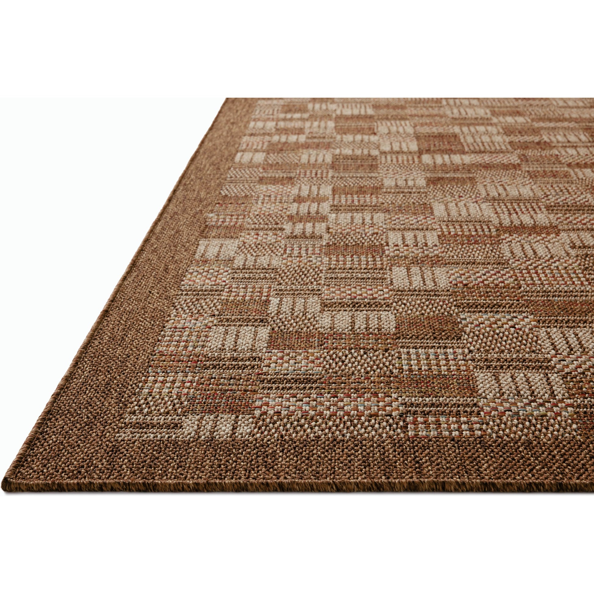 Merrick MER-04 Rug by Loloi II in chestnut, fiesta. Made from 100% polypropylene in a unique style.