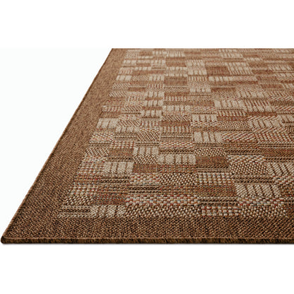 Merrick MER-04 Rug by Loloi II in chestnut, fiesta. Made from 100% polypropylene in a unique style.