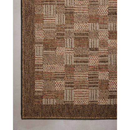 Merrick MER-04 Rug by Loloi II in chestnut, fiesta. Made from 100% polypropylene in a unique style.