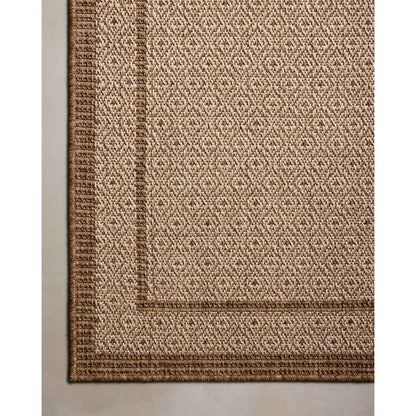 Merrick MER-05 Rug by Loloi II in chestnut, oatmeal. Made from 100% polypropylene in a unique style.