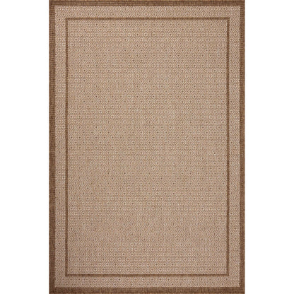 Merrick MER-05 Rug by Loloi II in chestnut, oatmeal. Made from 100% polypropylene in a unique style.