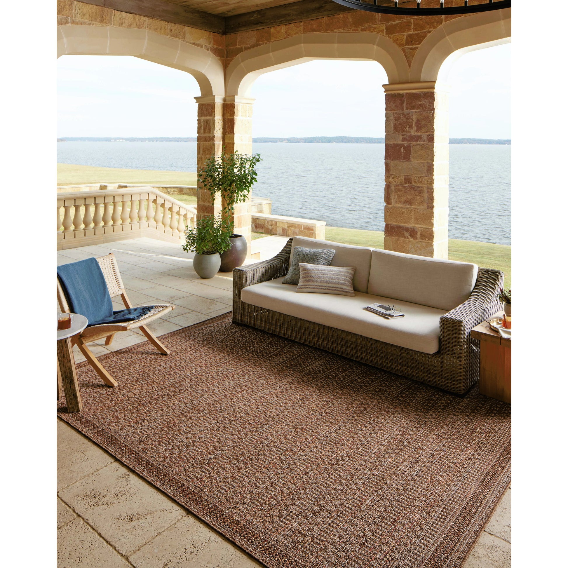 Merrick MER-08 Rug by Loloi II in natural, fiesta. Made from 100% polypropylene in a unique style.
