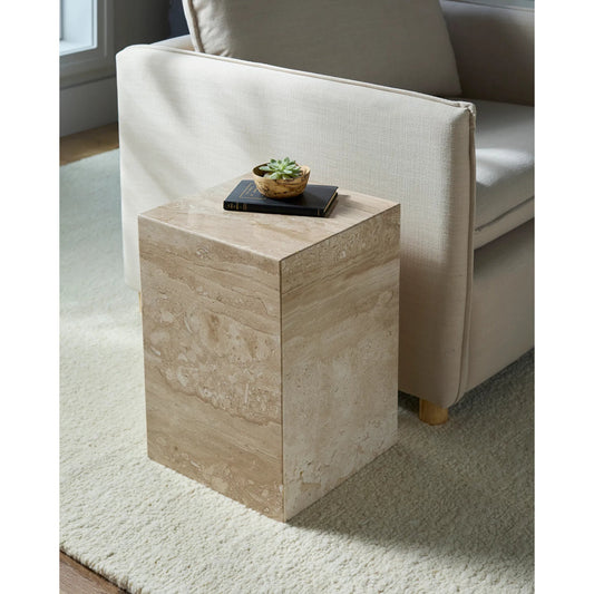 Metier End Table 541162 by Surya. Made from marble in a unique style.